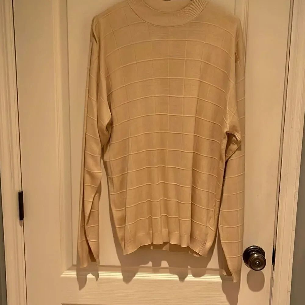 Bachrach Mens silk sweater size L